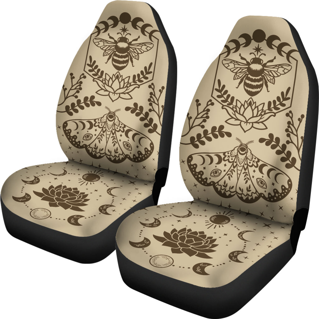 Honey Bee Butterfly Car Seat Covers (Set of 2) Mystical