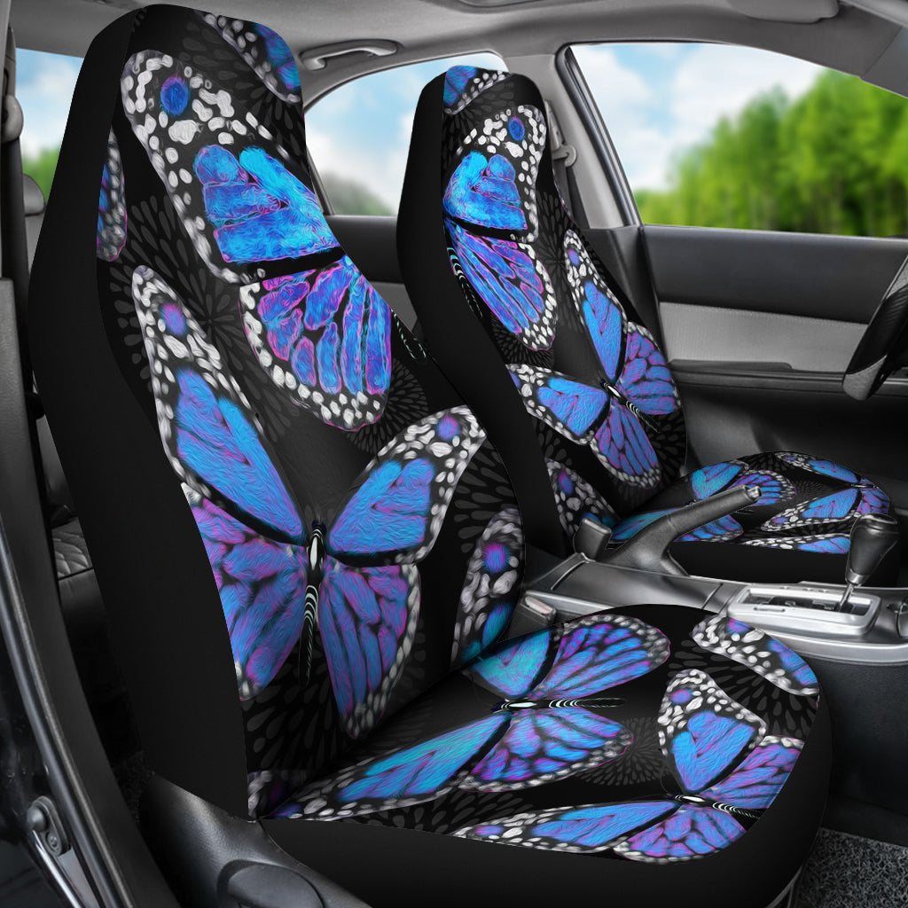 Large Blue Butterflies Car Seat Covers