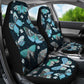 Boho Blue Butterflies Car Seat Covers Set of 2