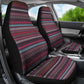 Boho Violet Stripes Horizontal Car Seat Covers (Set of 2)