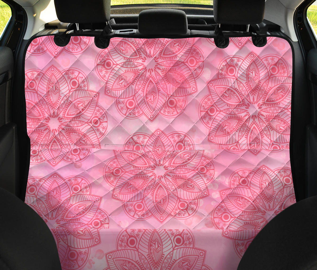 Light Pink Mandalas Pet Seat Cover