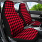 Red Buffalo Paid Small Pattern Car Seat Covers (Set of 2)