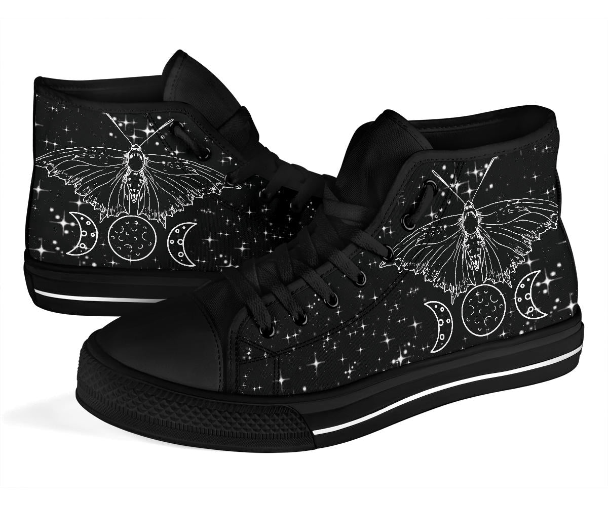 Moth Moons Canvas High Top Sneakers