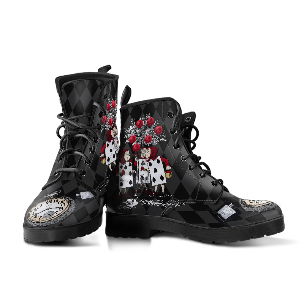 Alice in Wonderland Caterpillar Vegan Boots Mens Womens