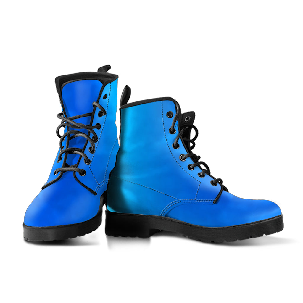 Blue Ombre Vegan Boots Mens Womens