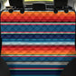 Mexican Blanket Blue Orange Auto Pet Seat Cover Pattern02