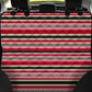 Red serape print car seat covers, Mexican blanket print pet seat cover
