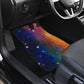 Colorful Outer Space Rainbow Galaxy Front And Back Car Mats (Set Of 4)