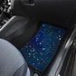 Blue Galaxy Front And Back Car Mats (Set Of 4)