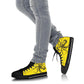 Yellow and Black Octopus High Tops Sneakers Shoes