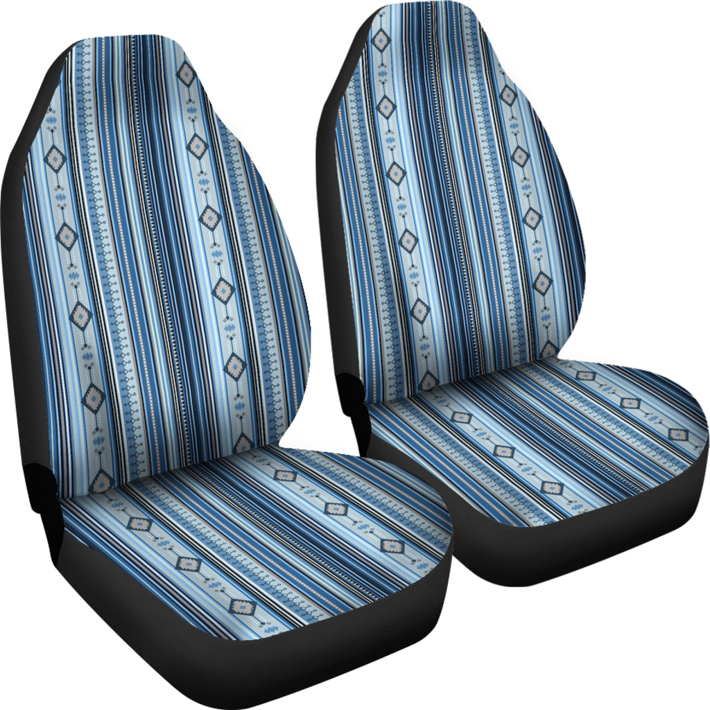 Boho Blue Tribal Car Seat Covers Set of 2