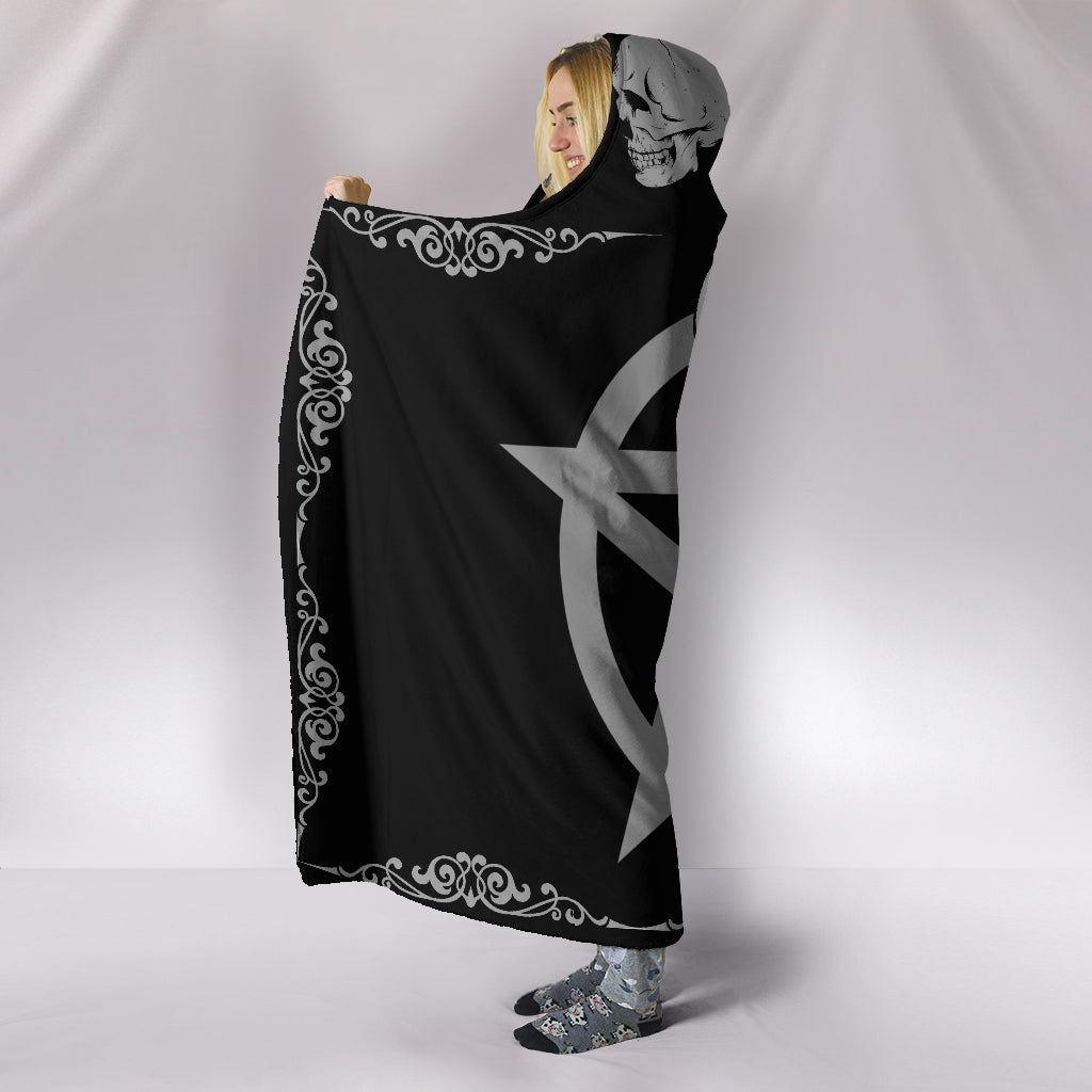 Skull & Pentagram Hooded Blanket