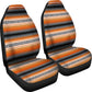 Orange Serape Mexican Blanket Car Seat Covers