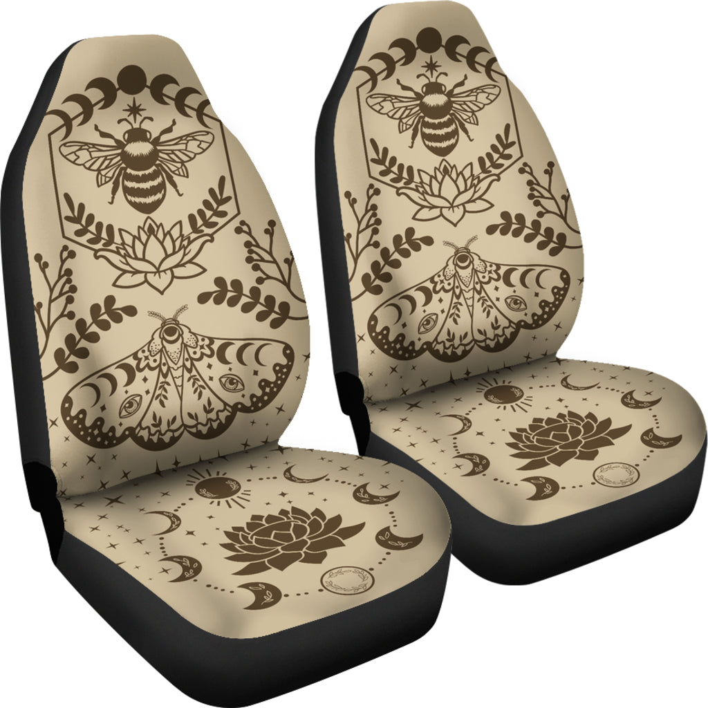 Honey Bee Butterfly Car Seat Covers (Set of 2) Mystical