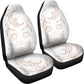 Moon Flowers White Car Seat Covers (Set of 2)