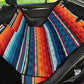 Mexican Blanket Blue Orange Auto Pet Seat Cover Pattern02