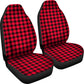 Red Buffalo Paid Small Pattern Car Seat Covers (Set of 2)