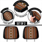 Boho Rust Stripes Headrest Covers
