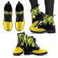 yellow lemons novelty boots, ankle boots