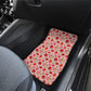 Pink Strawberries Front And Back Car Mats (Set Of 4)