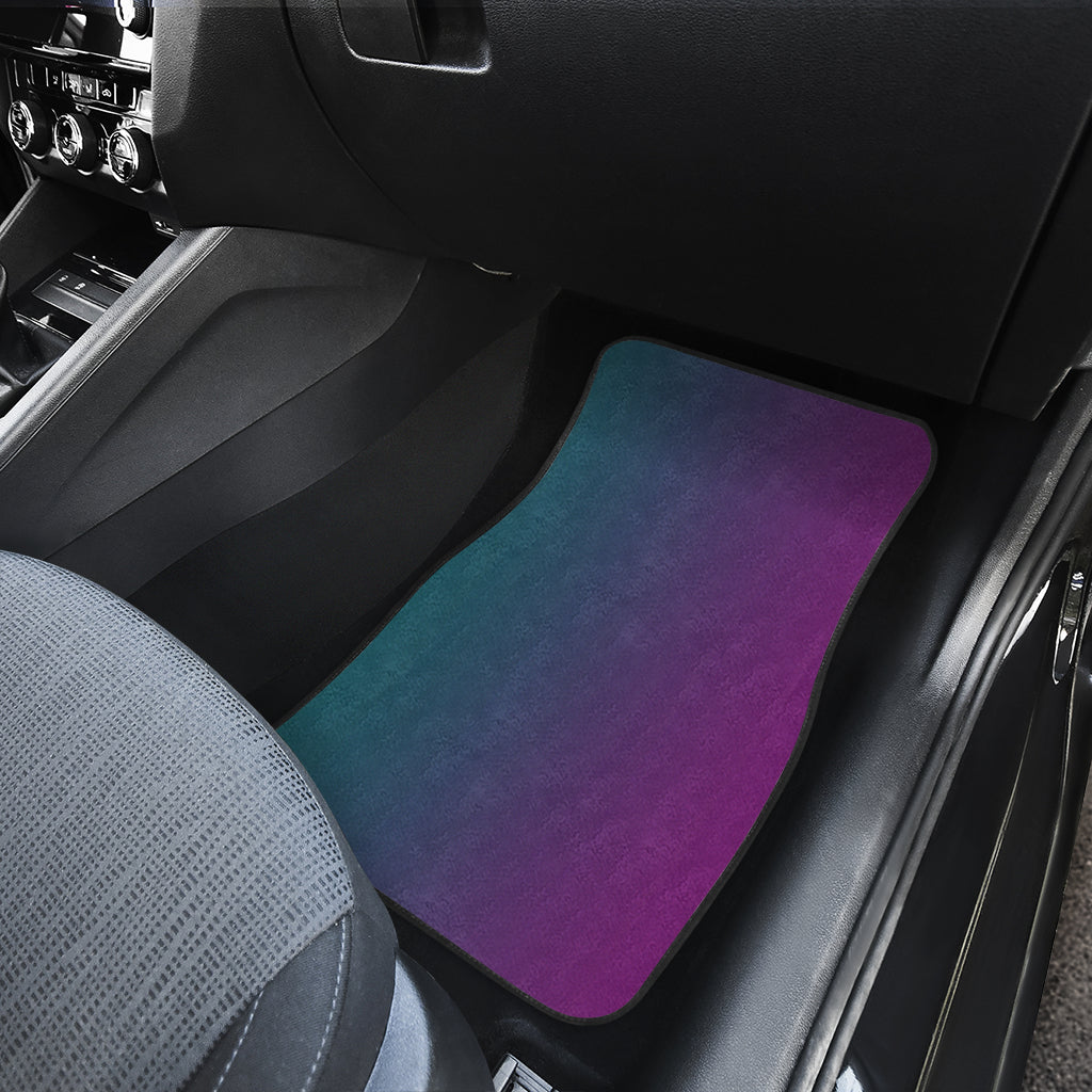 Teal Purple Ombre Front Car Mats (Set Of 2)