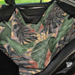 Neutral Tropical Leaves Car Back Seat Cover