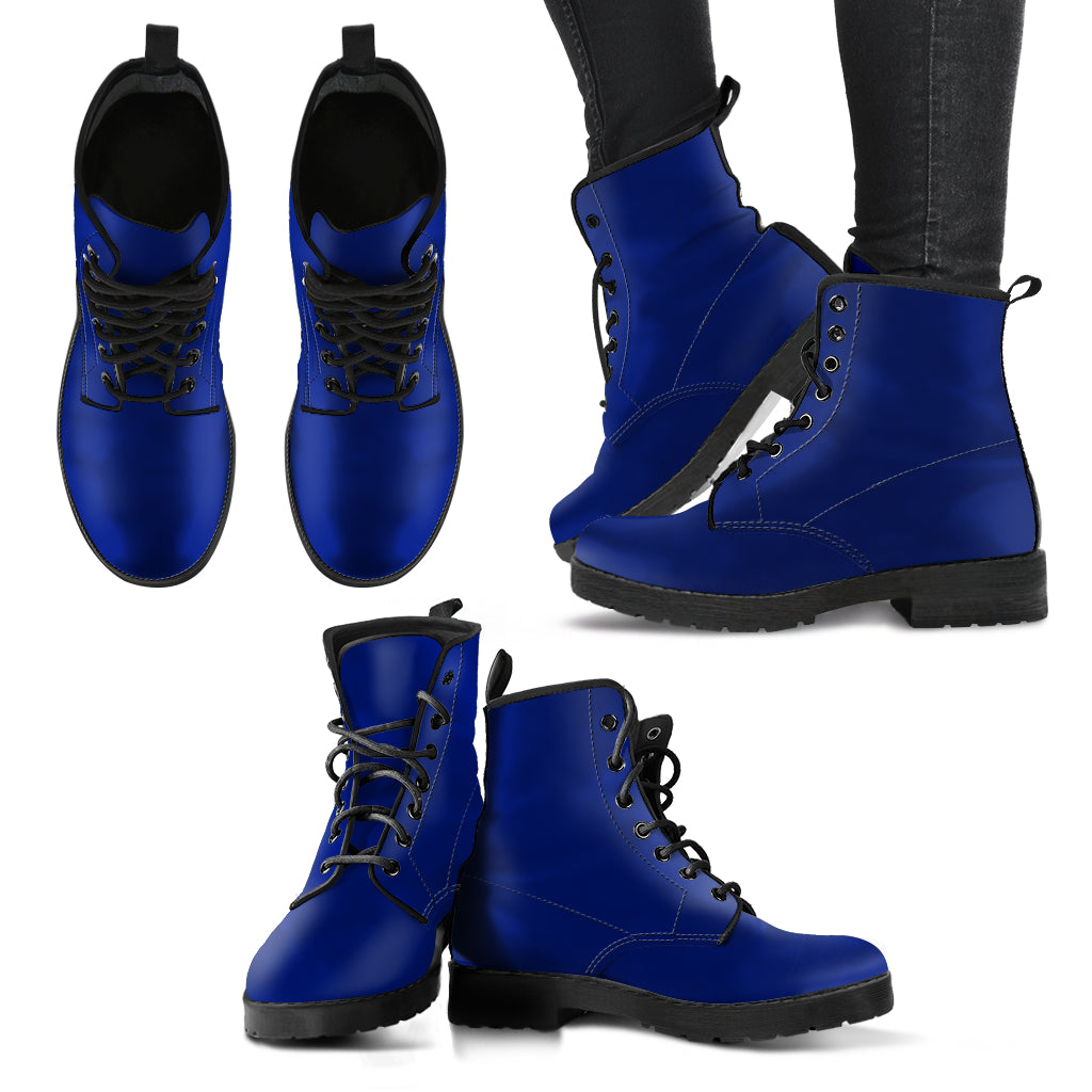 Blue (darker) Vegan Boots