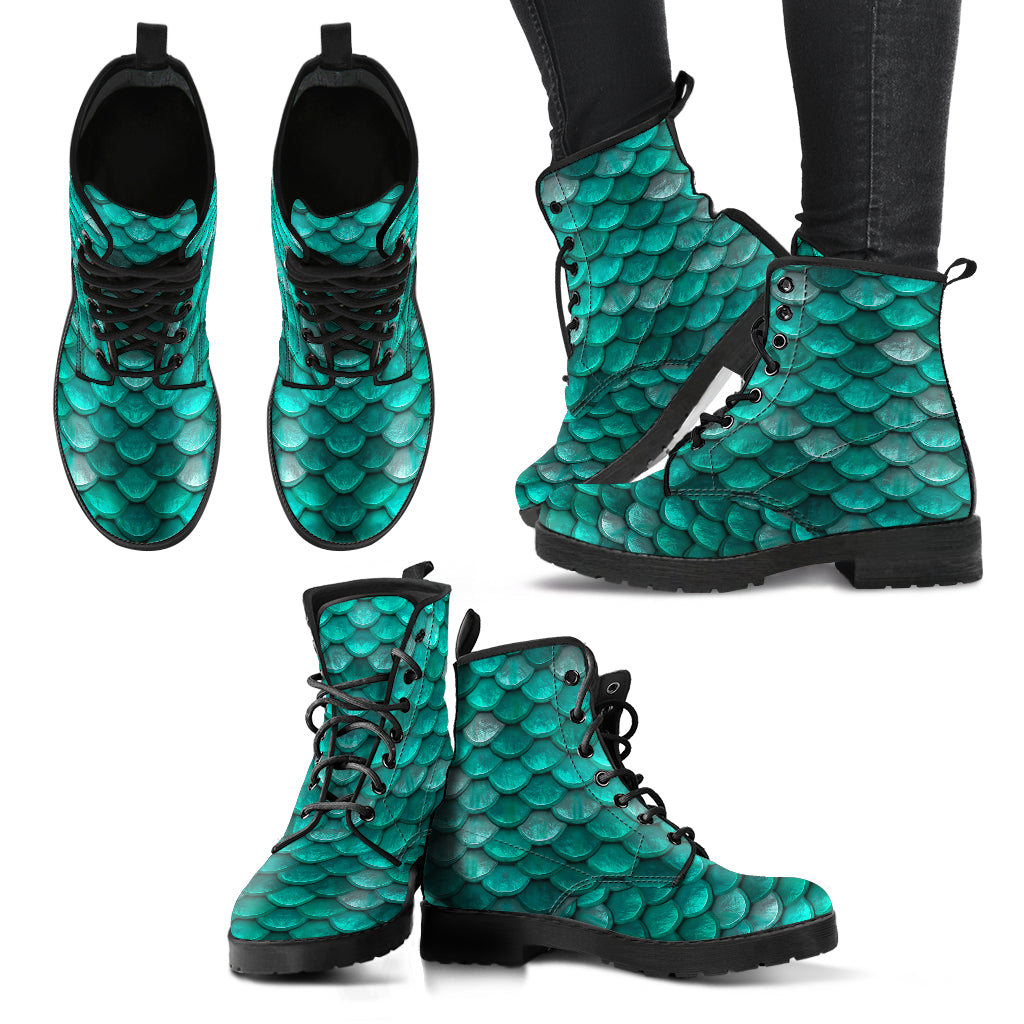 Mermaid Scales Vegan Boots (select color)