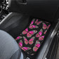 Large Pink Butterflies Front And Back Car Mats (Set Of 4)