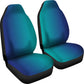 Ombre Blue Turquoise Car Seat Covers
