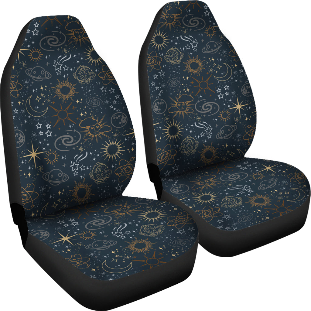 Blue Boho Celestial Car Seat Covers (Set of 2)