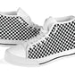 B&W Sm Checkered No-Box Economy High Tops