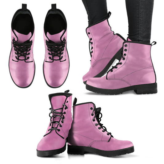 Pink Vegan Boots Mens Womens