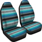 Turquoise Mexican Blanket Car Seat Covers