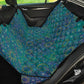 Celestial Teal Car Back Seat Pet Cover
