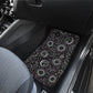 Black White Celestial with Pink Twinkles Front and Back Car Mats (Set of 4)