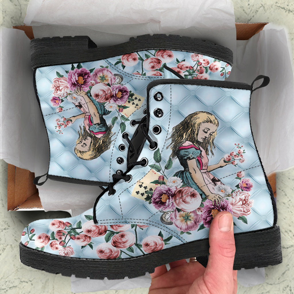 Alice in Wonderland Pastel Blue Boots, Costume Boots, Cosplay