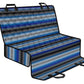 Blue Serape Car Pet Seat Cover for Auto Mexican Blanket Print