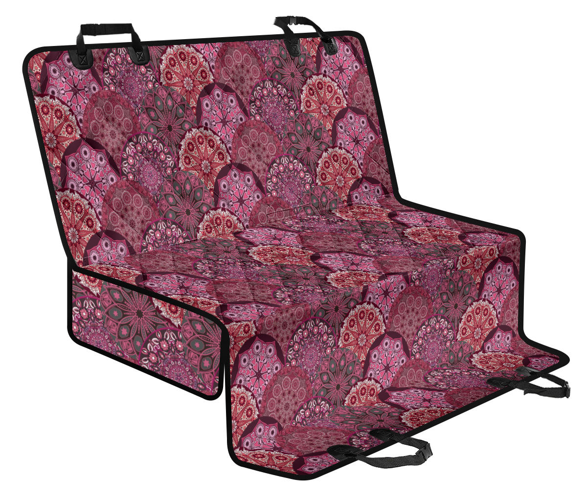 Pink Mandala Scales Auto Pet Seat Cover