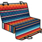 Blue Orange Serape Stripes Bucket Car Seat Cover Back Seat Mexican Blanket Print