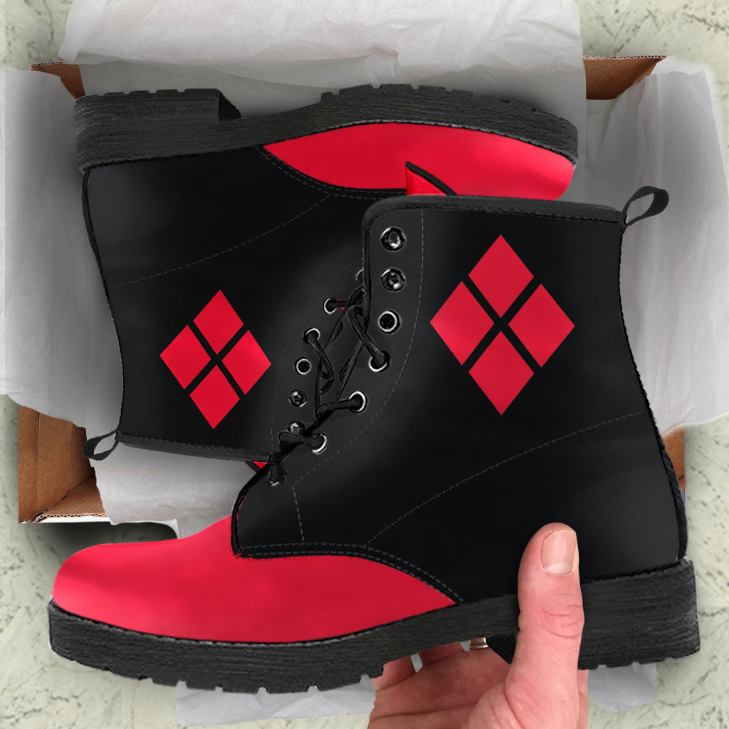 Red vegan sales boots