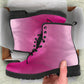 Ombre Pink Vegan Boots Lace-up