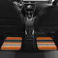 Orange Serape Mexican Blanket Front And Back Car Mats (Set Of 4)