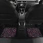 Black & Pink Celestial Front And Back Car Mats (Set Of 4)