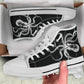 B&W Octopus High Tops Sneakers Shoes Steampunk (XP)