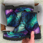 Northern Lights Blue Purple Ankle Boots