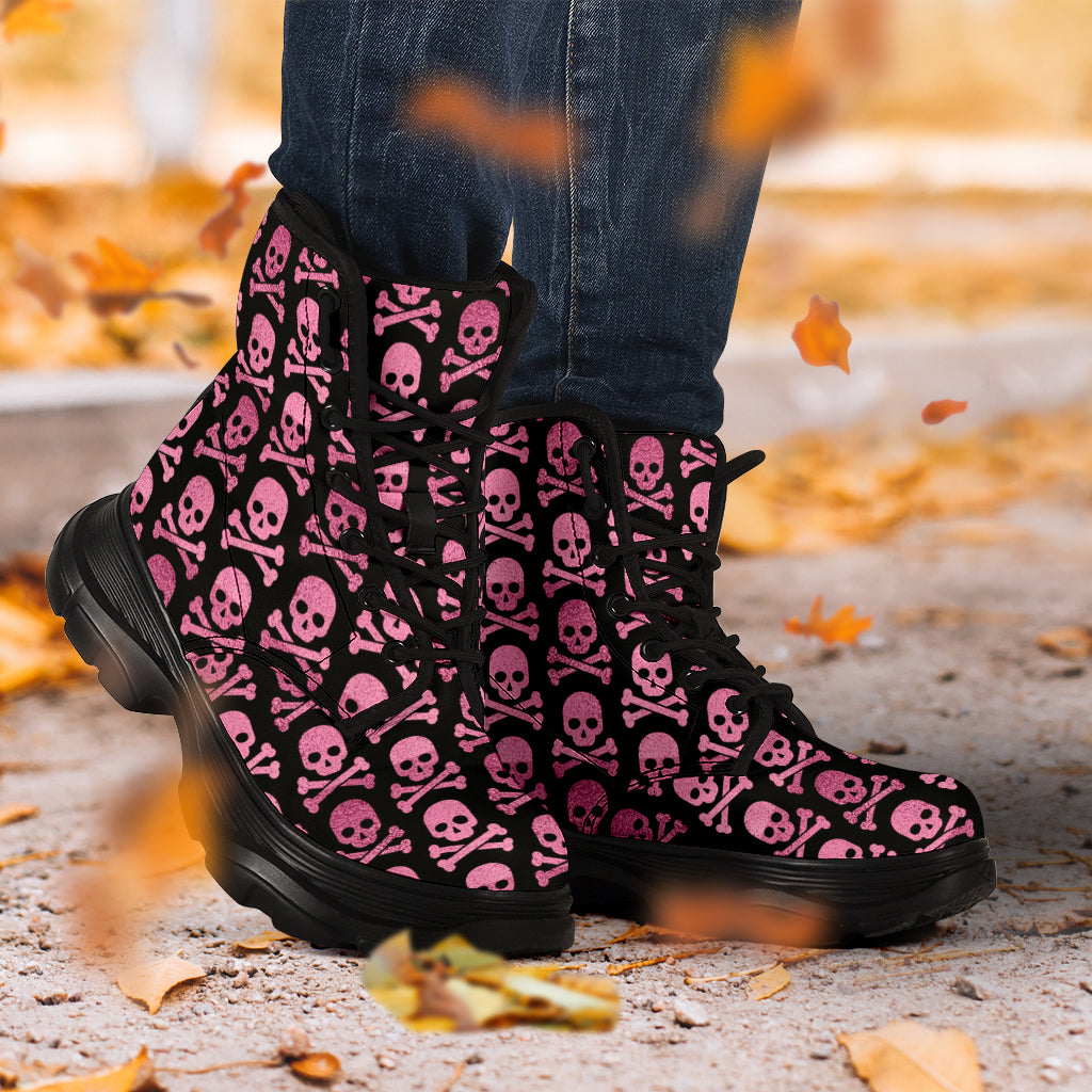 Gothic top skull boots