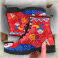 Clowns Primary Colors Lace-Up Ankle Boots