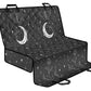 gray butterfly moon witchy car seat cover, pet seat cover, celestial, floral